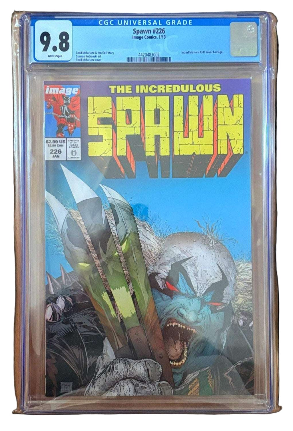 Spawn #226 Homage cover 1st print 188 Graded Comic Cards UK | PSA 10 & CGC Marvel Cards For Sale Redsters Comics Redsters Comics