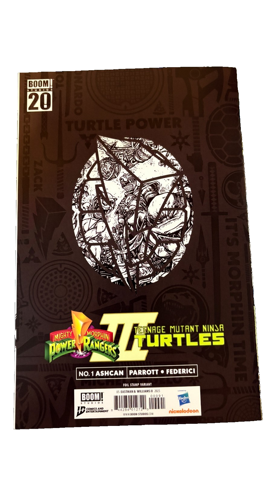 Mighty Morphin Power Rangers/Teenage Mutant Ninja Turtles III #1 Foil Ashcan 24 UK Comic Exclusives & Rare Variants – Foils & Incentives | Redsters Comics Redsters Comics Redsters Comics