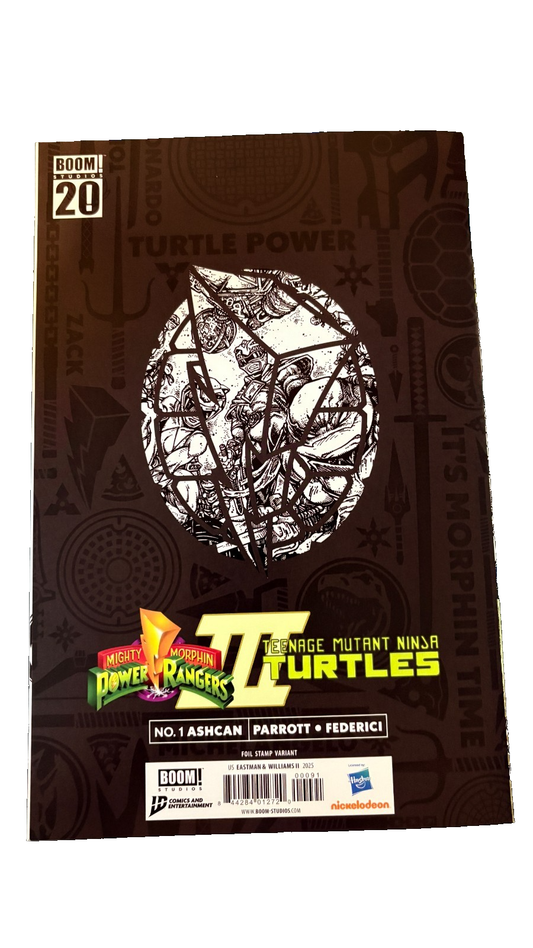 Mighty Morphin Power Rangers/Teenage Mutant Ninja Turtles III #1 Foil Ashcan 24 UK Comic Exclusives & Rare Variants – Foils & Incentives | Redsters Comics Redsters Comics Redsters Comics