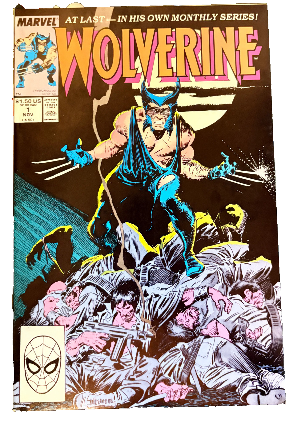 Wolverine #1 (1988) – 1st Solo Ongoing – Classic Cover 44 Vintage Comics UK | Key Marvel & DC Issues from Silver & Bronze Age Redsters Comics Redsters Comics