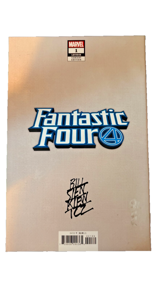 Fantastic Four #1 Bill Sienkiewicz Virgin Variant Signed + COA (Limited to 1500) 259 UK Comic Exclusives & Rare Variants – Foils & Incentives | Redsters Comics Redsters Comics Redsters Comics