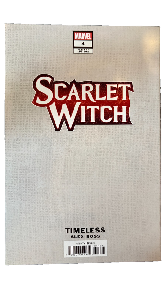 Scarlet Witch #4 1:100 Alex Ross Timeless B&W Signed COA + Magneto Promo Card 299 UK Comic Exclusives & Rare Variants – Foils & Incentives | Redsters Comics Redsters Comics Redsters Comics