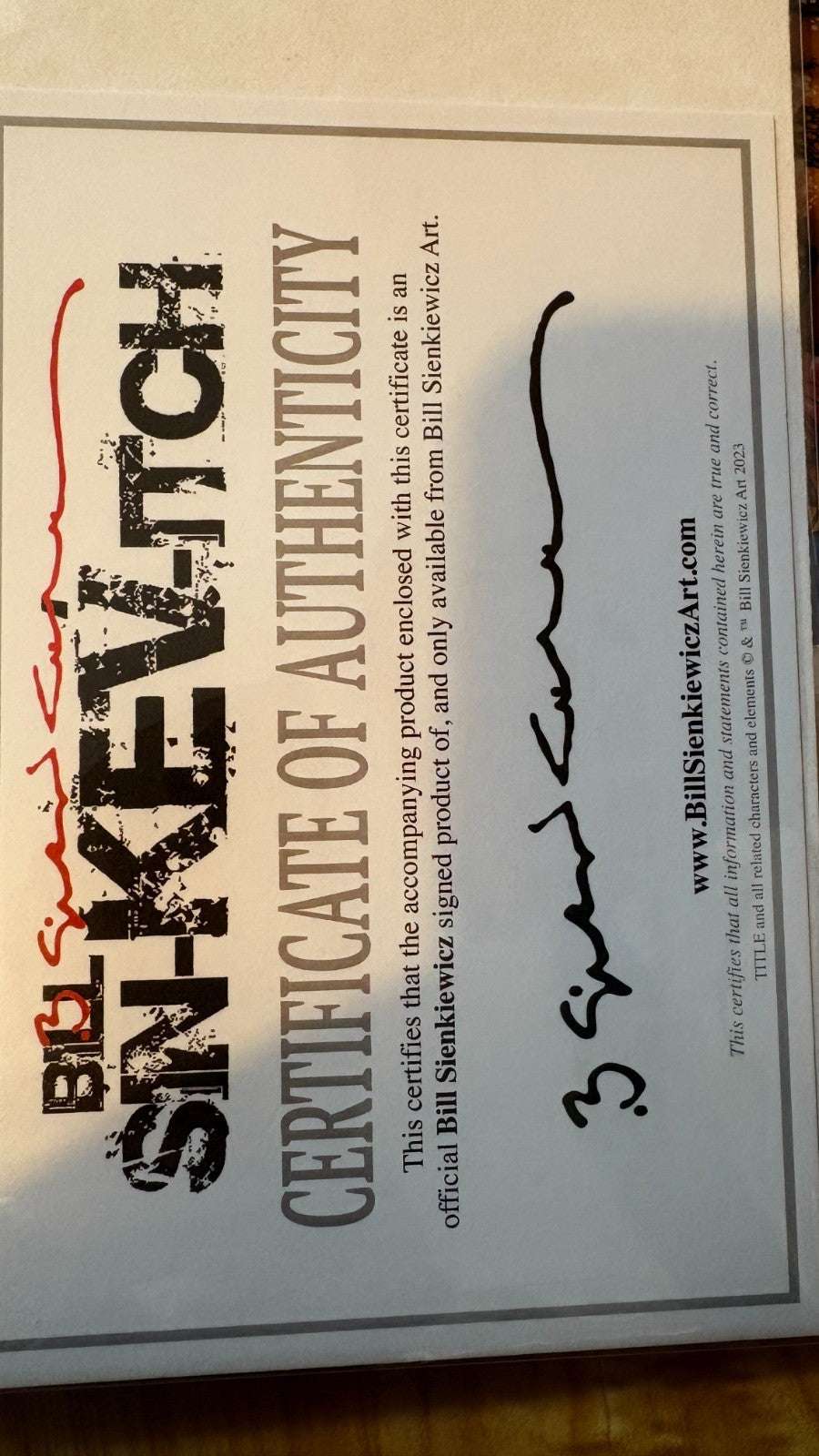 Daredevil #595 Signed Bill Sienkiewicz COA Marvel Key Mayor Fisk VF/NM 49 UK Comic Exclusives & Rare Variants – Foils & Incentives | Redsters Comics Redsters Comics Redsters Comics