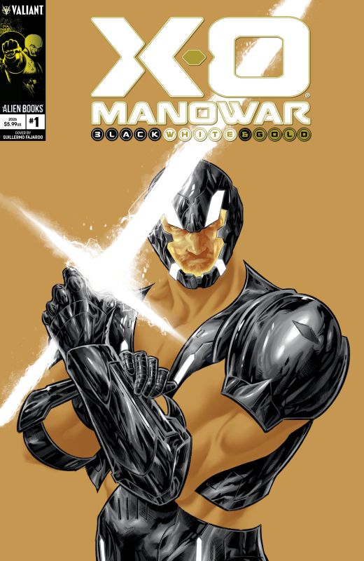 X-O MANOWAR BLACK, WHITE & GOLD #1 CVR A GUILLERMO FAJARDO