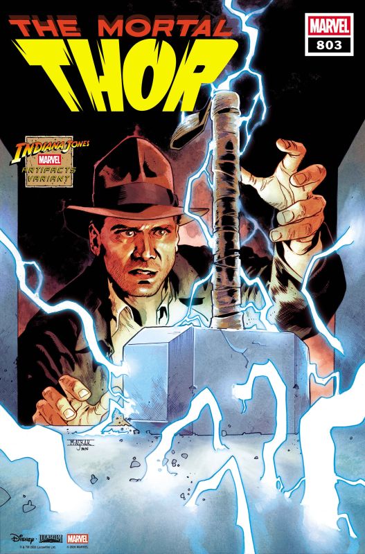 THOR #803 CVR C MAHMUD ASRAR INDIANA JONES MARVEL ARTIFACT VAR