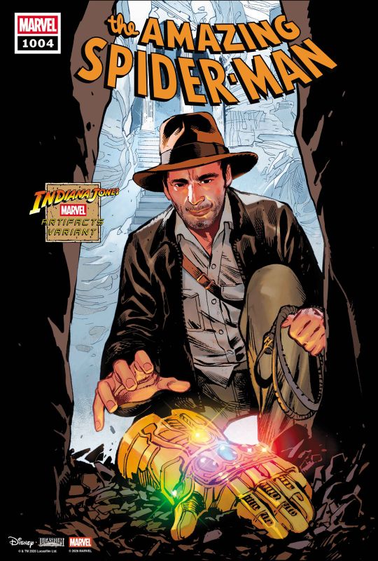 AMAZING SPIDER-MAN #1004 CVR C SARA PICHELLI INDIANA JONES MARVEL ARTIFACT VAR