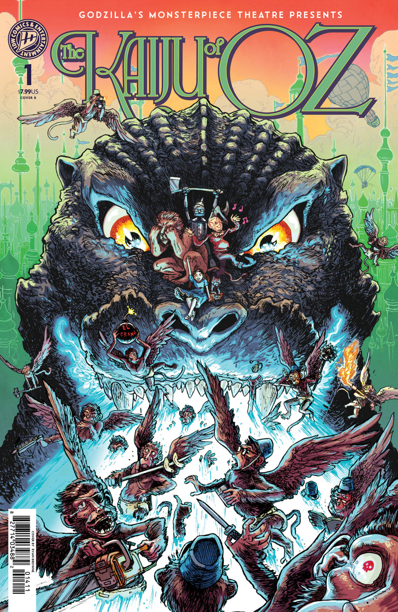 Godzilla’S Monsterpiece Theatre Presents: The Kaiju of Oz Cover B Ryan Browne Variant