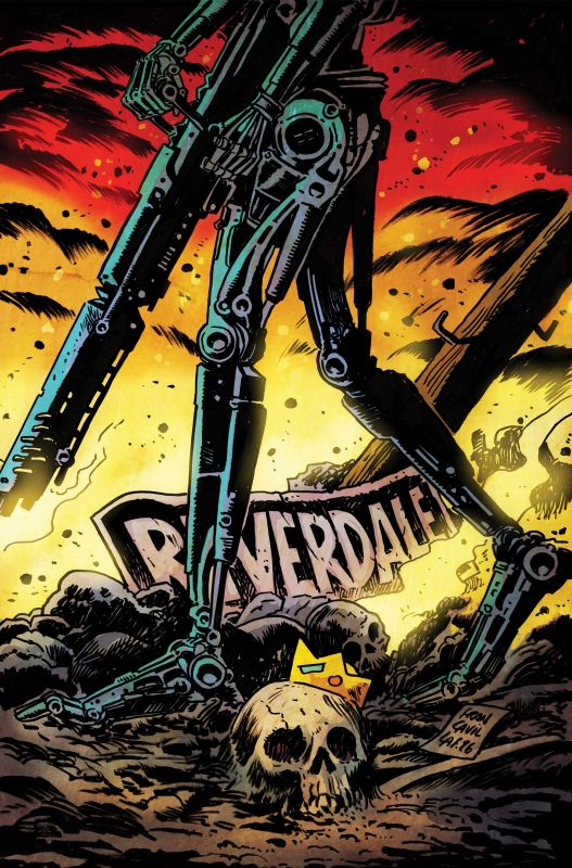 ARCHIE VS THE TERMINATOR #2 CVR E FRANCESCO FRANCAVILLA METAL PREMIUM VAR