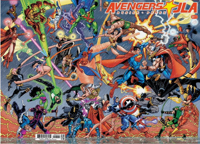Avengers JLA #2 Facsimile Cover D George Perez Foil Variant