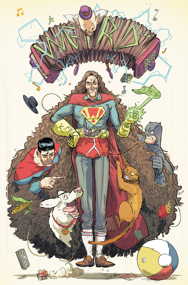 Batman Superman Weird Al Worlds Weirdest #1 (One-Shot) Cover C Riley Rossmo Card Stock Variant