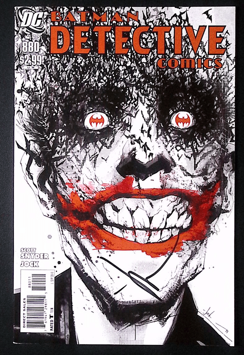Detective Comics #880 – Iconic Jock Joker Cover – Signed by Jock – Estimated VF/NM