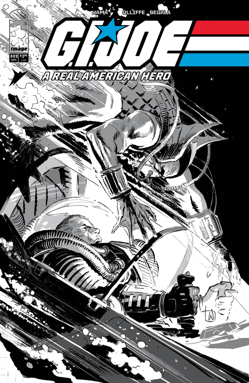 G.I. Joe a Real American Hero #332 Cover B Lee Weeks B&W Variant