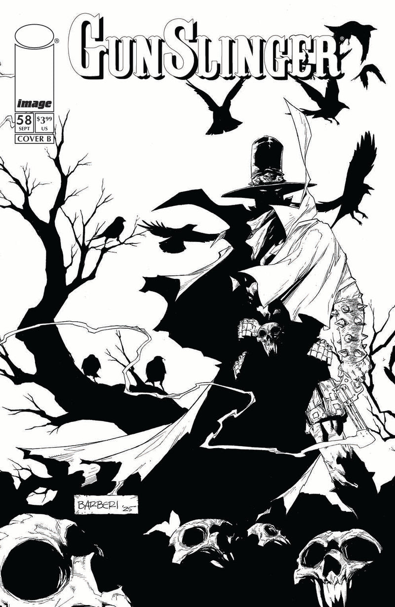 Gunslinger Spawn #58 Cover B Carlo Barberi B&W Variant