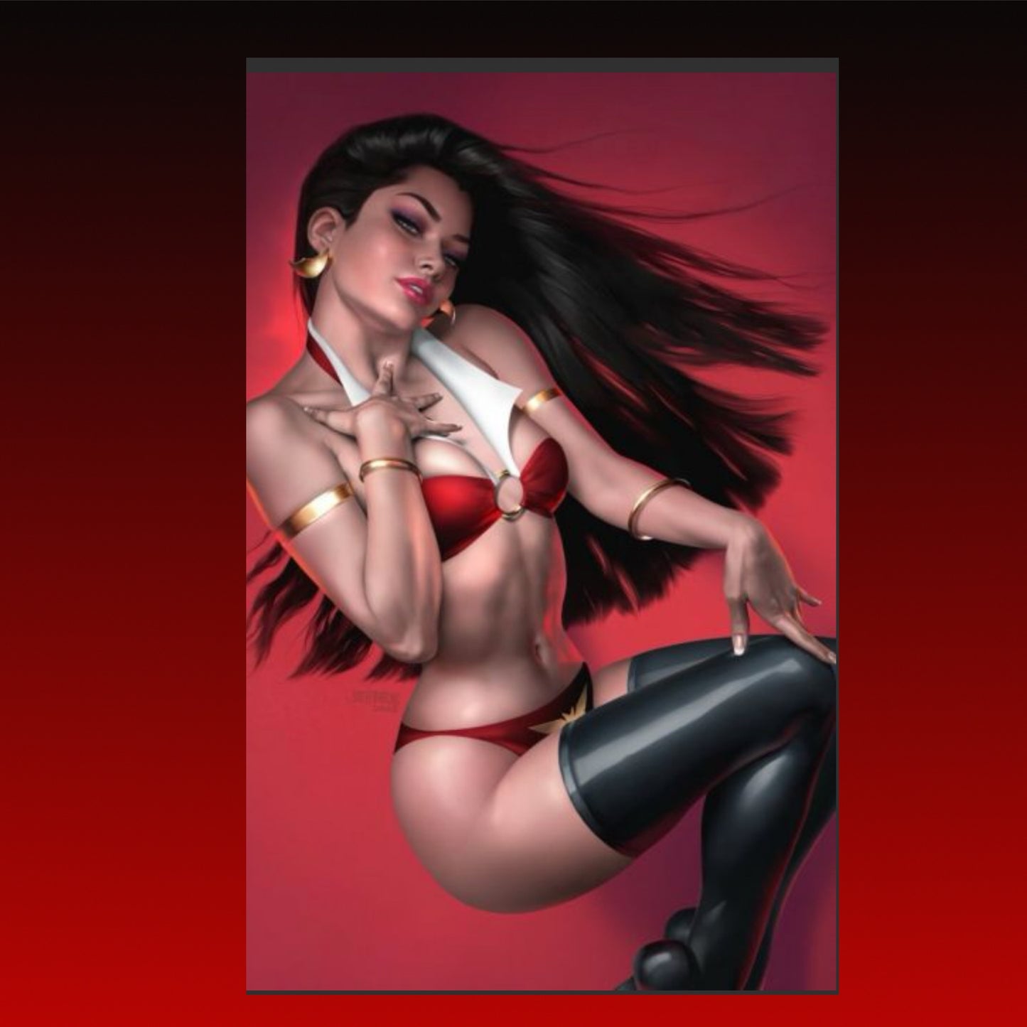 vampirella vs the superpowers #2 cover | Redsters Comics UK