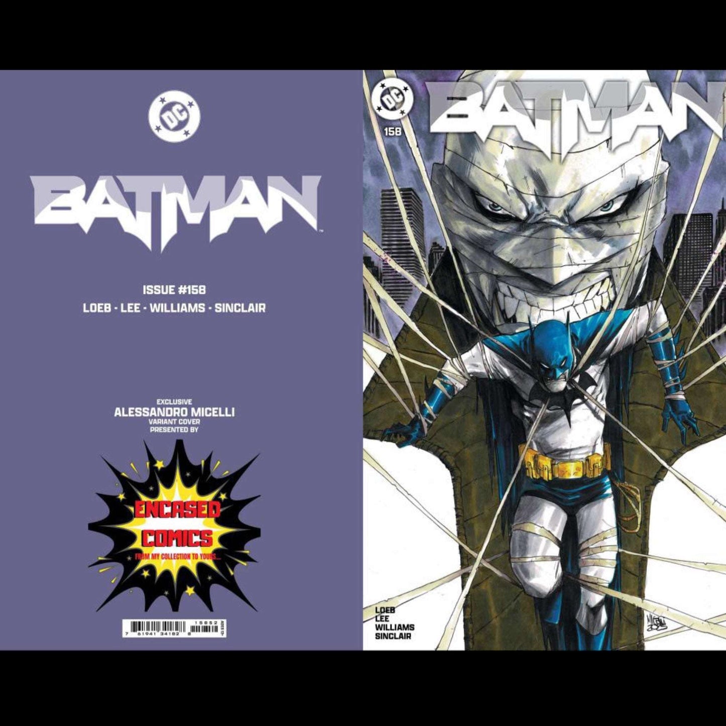 Batman #158 – Alessandro Micelli Exclusive Variant | Hush Returns | Limited to 1000 20 Modern Comics, Marvel/D.C & Indie Hits Redsters Comics Redsters Comics