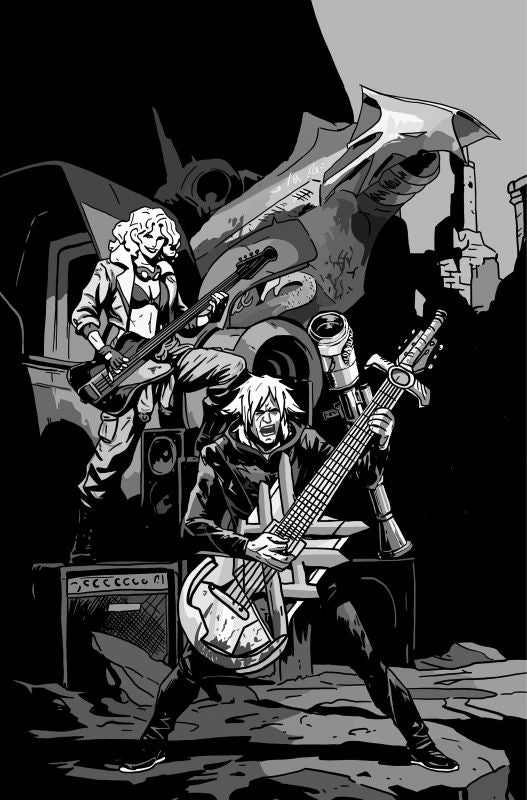 LOST FANTASY #14 CVR D EMMANUEL GERVASONI CARDSTOCK CONCERT B&W VAR
