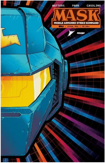 M.A.S.K. #1 Cover Q Die Cut Foil Mask Variant