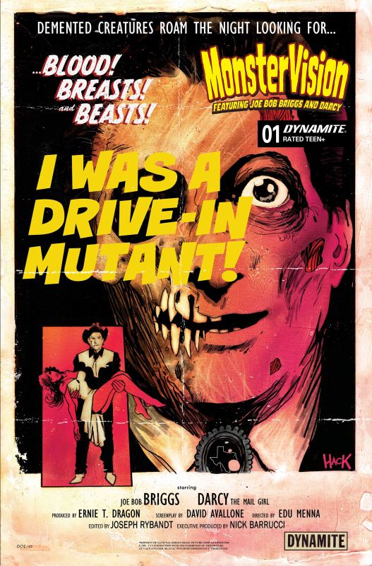 MONSTERVISION FEATURING JOE BOB BRIGGS AND DARCY #1 CVR B ROBERT HACK