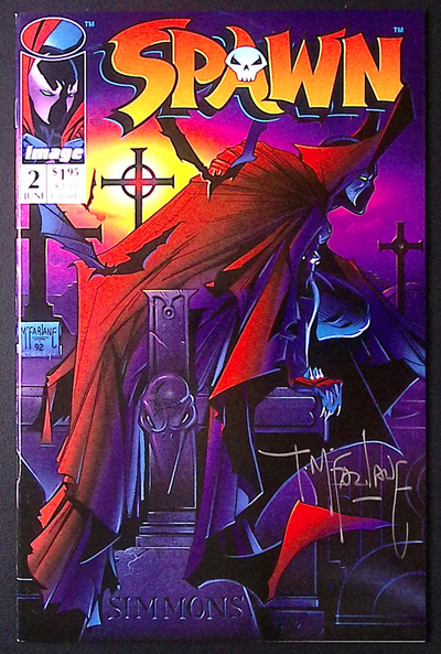 Spawn #2 – 1st Appearance of Violator – Signed by Todd McFarlane – Estimated VF/NM