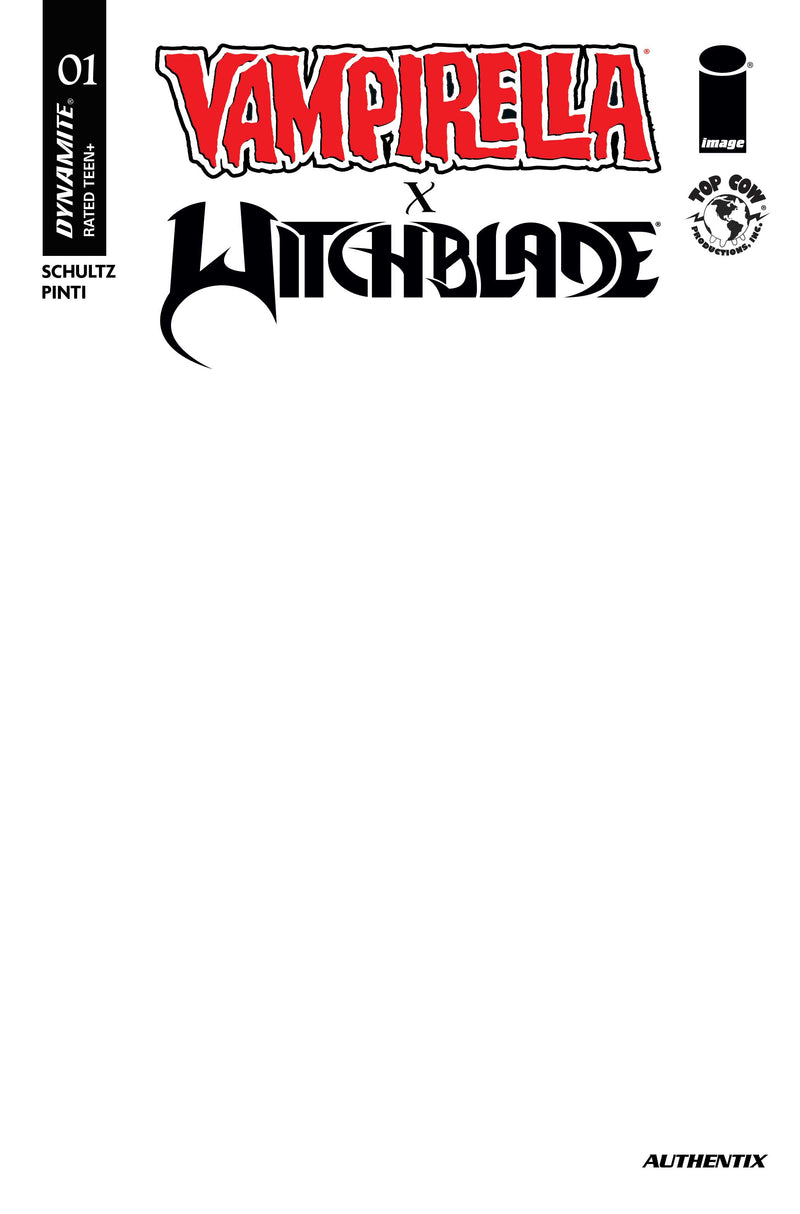 Vampirella X Witchblade Special #1 (One-Shot) Cover F Blank Authentix Variant