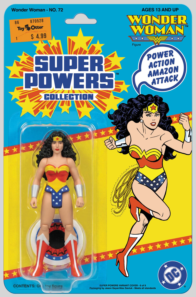 Wonder Woman #72 Facsimile Edition Cover B Jason Geyer & Alex Saviuk Wonder Woman Super Powers Card Stock Variant