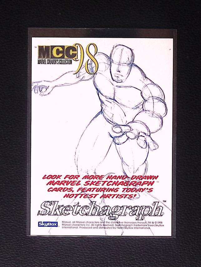 1998 Skybox Marvel Creators Collection Sketchagraph – Spider-Man by John Czop 220 Sketch card Graded Comic Cards UK | PSA 10 & CGC Marvel Cards For Sale Marvel Redsters Comics
