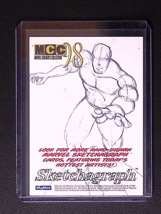 1998 Skybox Marvel Creators Collection Captain America Sketchagraph – John Czop Original Art 215 Sketch card Graded Comic Cards UK | PSA 10 & CGC Marvel Cards For Sale Marvel Redsters Comics
