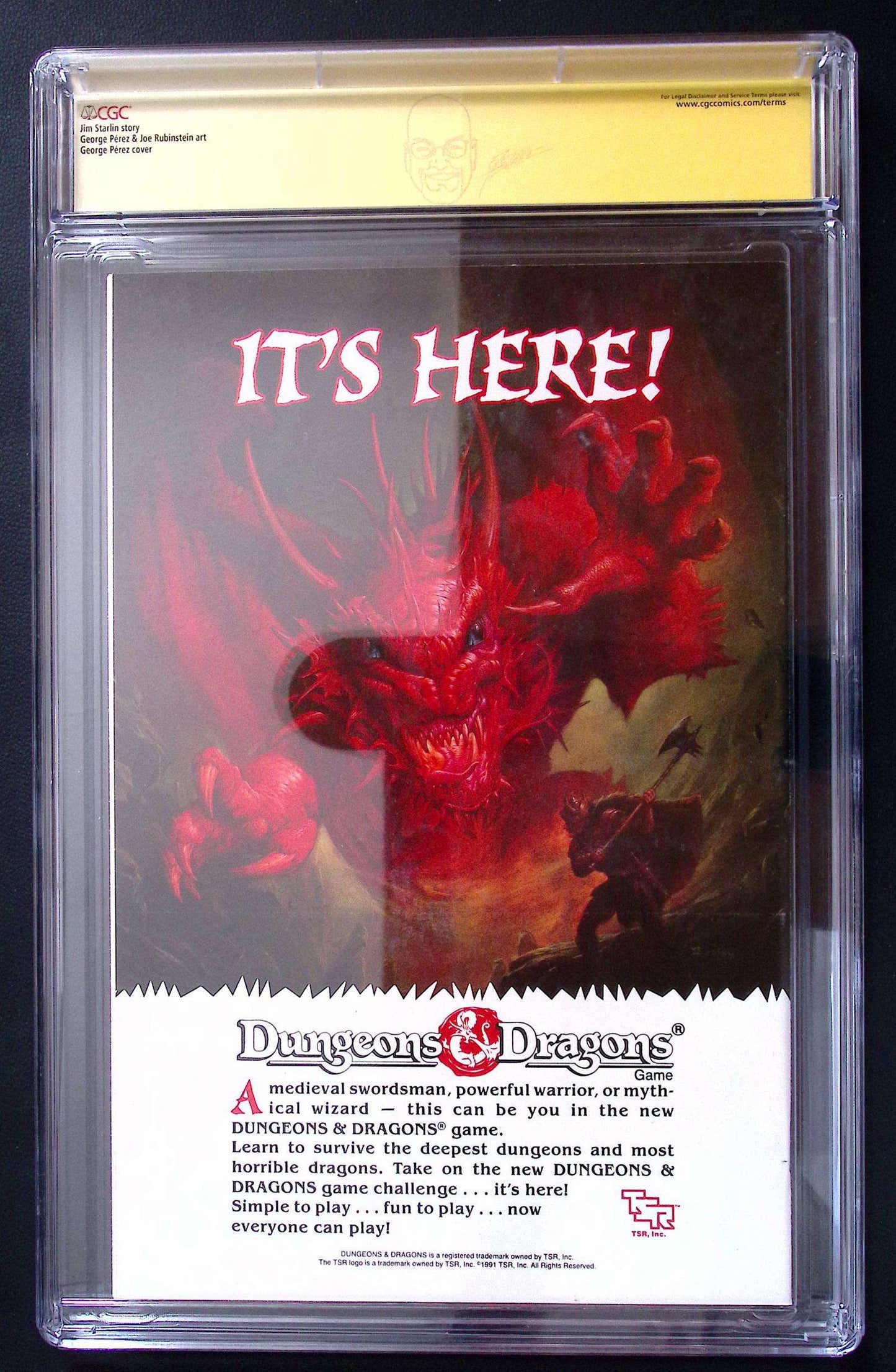 Infinity Gauntlet #1 CGC 9.6 Signed Jim Starlin – Marvel Comics 1991 225 CGC Signature Series Comic CGC Graded Comics UK | Buy Certified CGC Slabbed Comics Marvel Redsters Comics