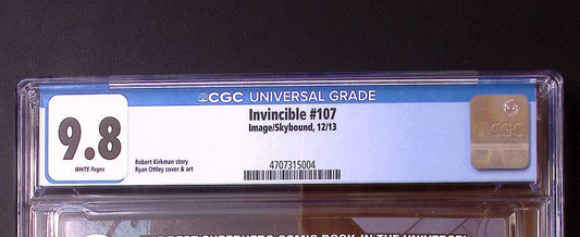 Invincible #107 CGC 9.8 2013 Robert Kirkman Ryan Ottley 140 CGC Graded Comic CGC Graded Comics UK | Buy Certified CGC Slabbed Comics Image Comics Redsters Comics