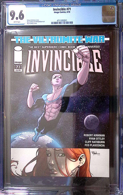 Invincible #71 CGC 9.6 White Pages – Viltrumite War Begins