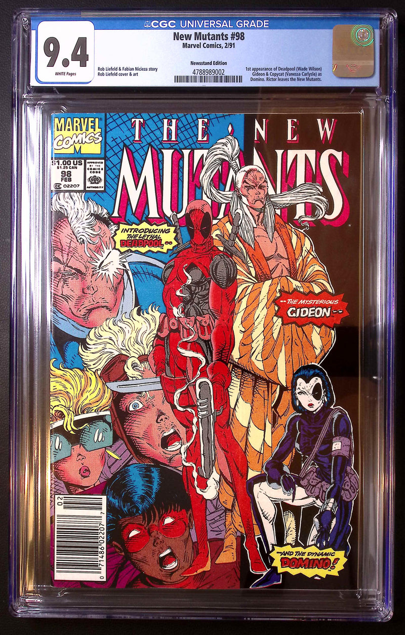 New Mutants #98 (1991) Newsstand Edition – CGC 9.4 White Pages