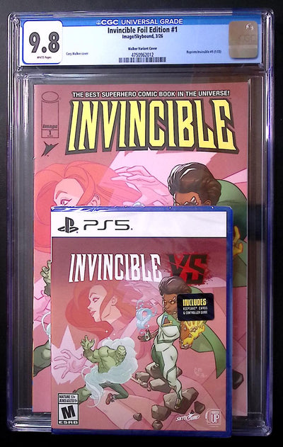 Invincible VS Lunar Exclusive PS5 + Invincible #1 CGC 9.8 Matching Set