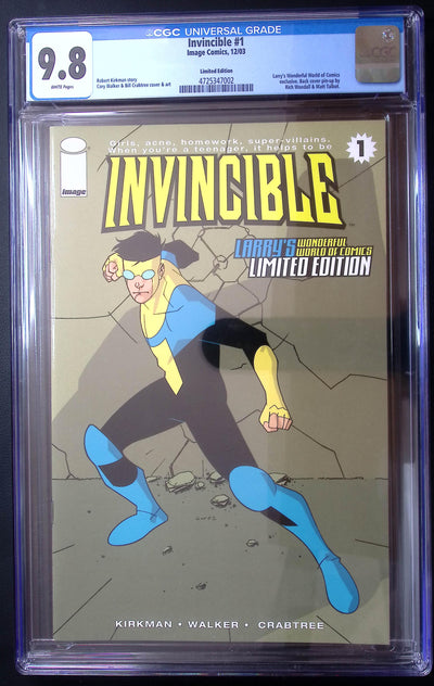 Invincible #1 Larry’s Wonderful World of Comics Limited Edition CGC: 9.8