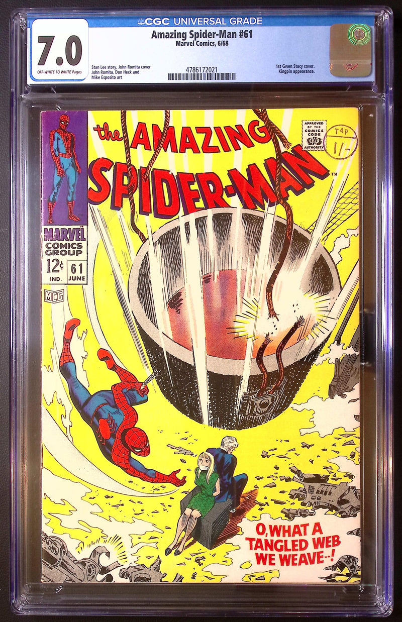 Amazing Spider-Man #61 (1968) – CGC 7.0 – First Gwen Stacy Cover