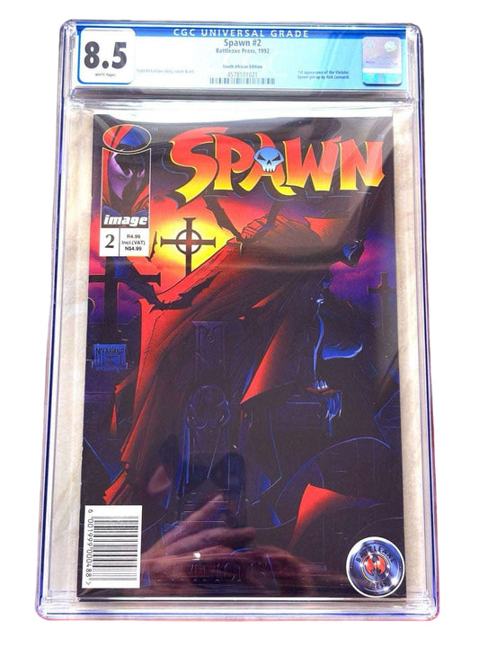 Spawn #2 CGC 8.5 | South African Edition | Only Graded Copy 170 CGC Graded Comics for Sale in the UK Redsters Comics Redsters Comics