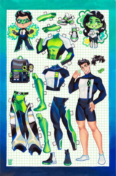 GREEN LANTERN CORPS #24 CVR C RIAN GONZALES PAPER DOLL CARD STOCK VAR (GREEN LANTERN FIRST LIGHT)
