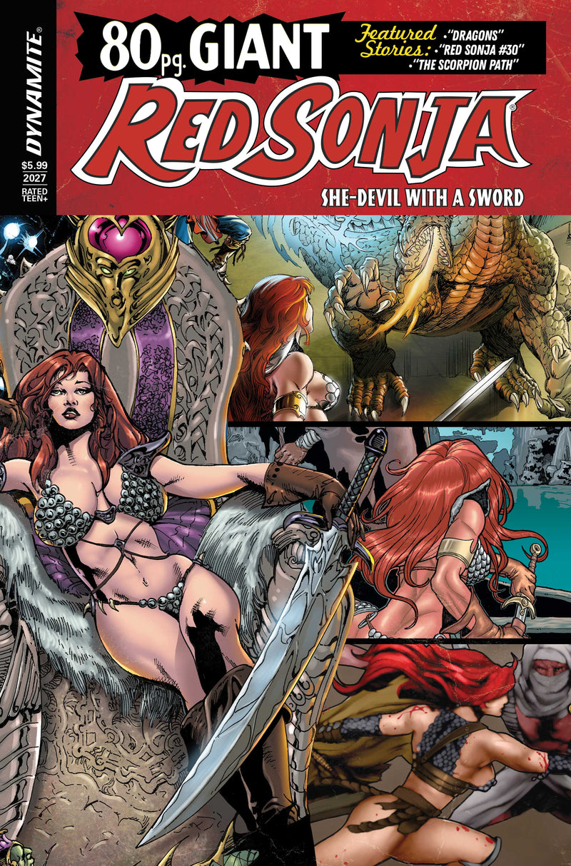 RED SONJA 80 PAGE GIANT #1 (ONE SHOT) CVR B ROBERTO CASTRO RETRO VAR
