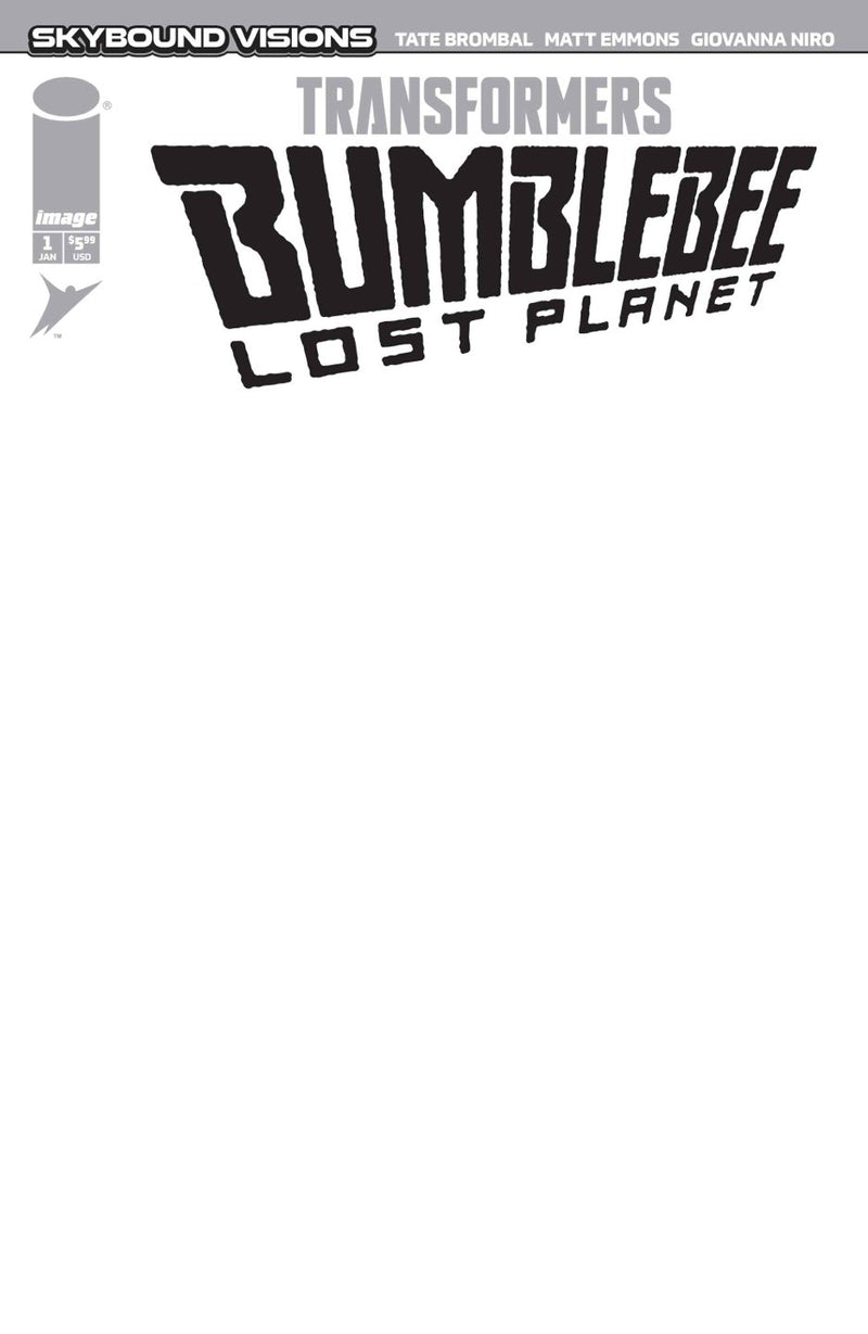TRANSFORMERS BUMBLEBEE LOST PLANET #1 (OF 6) CVR G BLANK SKETCH VAR Allocations May Occur