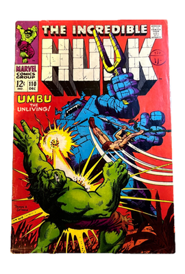 The Incredible Hulk #110 – Umbu the Unliving (1968) 17 Vintage Comics UK | Key Marvel & DC Issues from Silver & Bronze Age Redsters Comics Redsters Comics