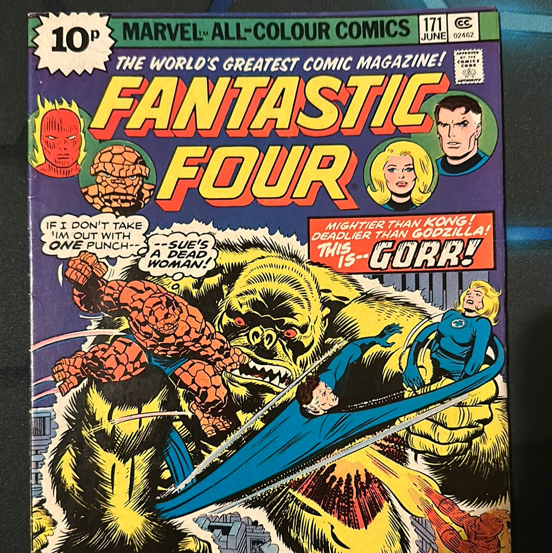 FANTASTIC FOUR #171 VF/VF+ 1ST Gorr The Golden Gorilla