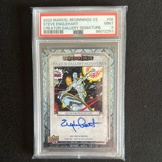 2022 MARVEL BEGINNINGS V2 STEVE ENGELHART CREATOR GALLERY SIGNATURE PSA9 MINT