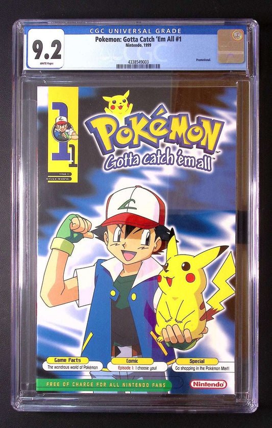 POKEMON GOTTA CATCH EM All #1 CGC 9.2 290 CGC Graded Comics for Sale in the UK Redsters Comics Redsters Comics