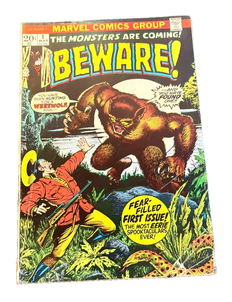 BEWARE #1 MARVEL COMICS, 1973 BRONZE AGE ~ VG