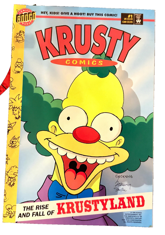 Krusty Comics #1 (1995) – Simpsons Spin-Off – Bongo Comics 19 UK Comic Exclusives & Rare Variants – Foils & Incentives | Redsters Comics Redsters Comics Redsters Comics