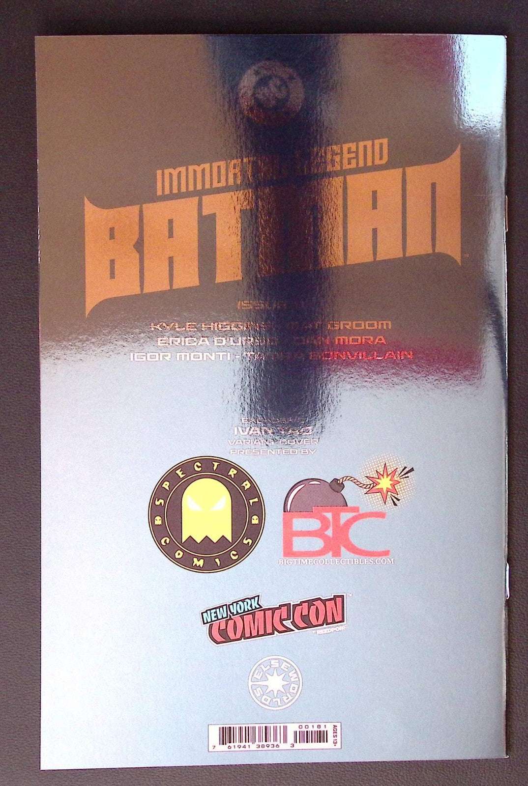 IMMORTAL LEGEND BATMAN #1 IVAN TAO NYCC FOIL VIRGIN VARIANT 35 UK Comic Exclusives & Rare Variants – Foils & Incentives | Redsters Comics Redsters Comics Redsters Comics
