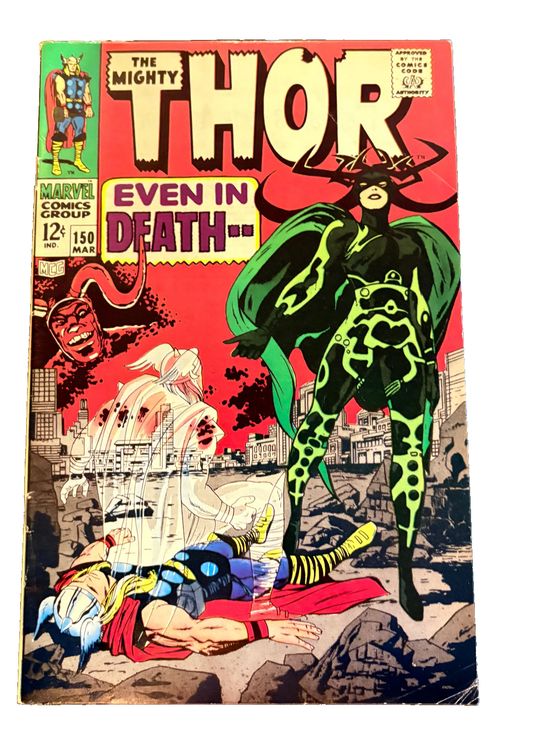 The Mighty Thor #150 (1968) – Hela Cover – Even in Death! 39 Vintage Comics UK | Key Marvel & DC Issues from Silver & Bronze Age Redsters Comics Redsters Comics