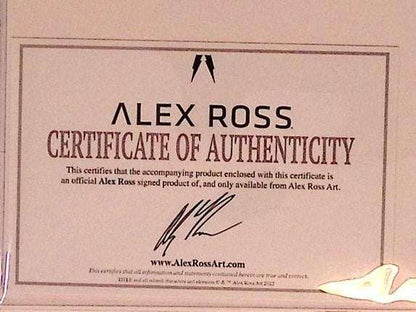 Alex Ross SIGNED SDCC 2025 Marvel Cards – Spider-Man & Doctor Doom w/ COA 1000 Graded Comic Cards UK | PSA 10 & CGC Marvel Cards For Sale Redsters Comics Redsters Comics