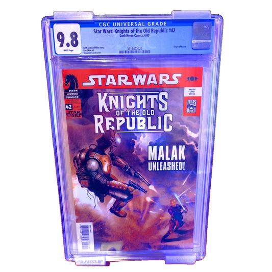 Star Wars: Knights of the Old Republic #42 — Origin of Revan — CGC 9.8 (White Pa 280 CGC Graded Comics for Sale in the UK Redsters Comics Redsters Comics