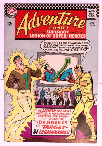Adventure Comics #348 (1966) FN/VF – 1st Appearance of Dr. Regulus – Legion Key 17 Vintage Comics UK | Key Marvel & DC Issues from Silver & Bronze Age Redsters Comics Redsters Comics