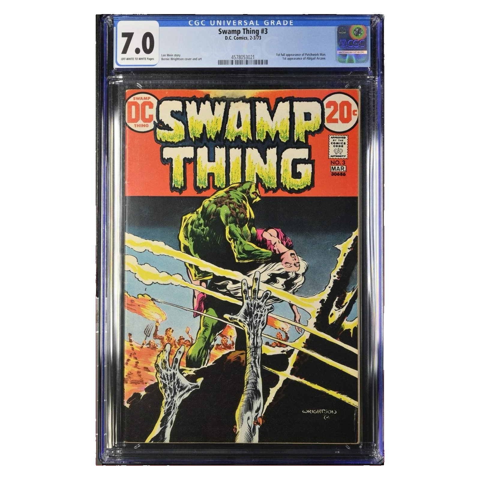 Swamp Thing #3 CGC 7.0 | 1st Abigail Arcane (1973) 75 CGC Graded Comics for Sale in the UK Redsters Comics Redsters Comics